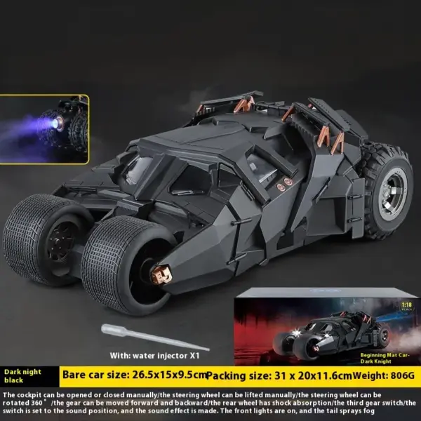 1:18 Batmobile Tumbler Diecast Model Car - Image 8