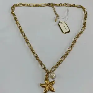 Gold Stainless Steel Shell Pendant Necklace 61 S14e999b80df34dbca545423bfc6311baU