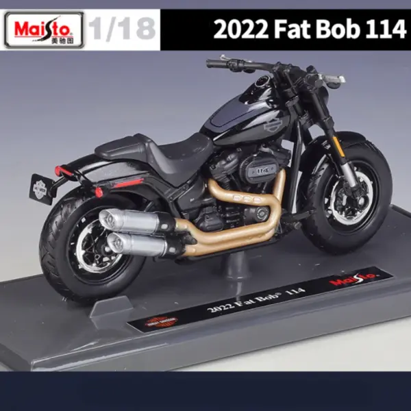Maisto 1:18 Harley Davidson Fat Bob Model - Image 5
