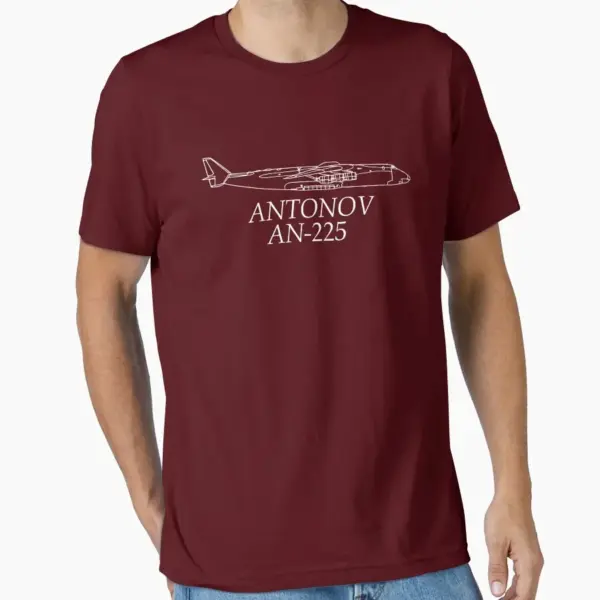 Antonov AN225 Mriya Men's Cotton T-Shirt - Image 13