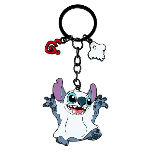 Disney Stitch Keychain Antique Silver Design - Image 7