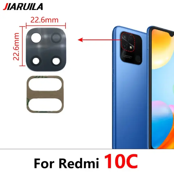 Redmi 9-12C Camera Glass Lens with Adhesive - Image 8