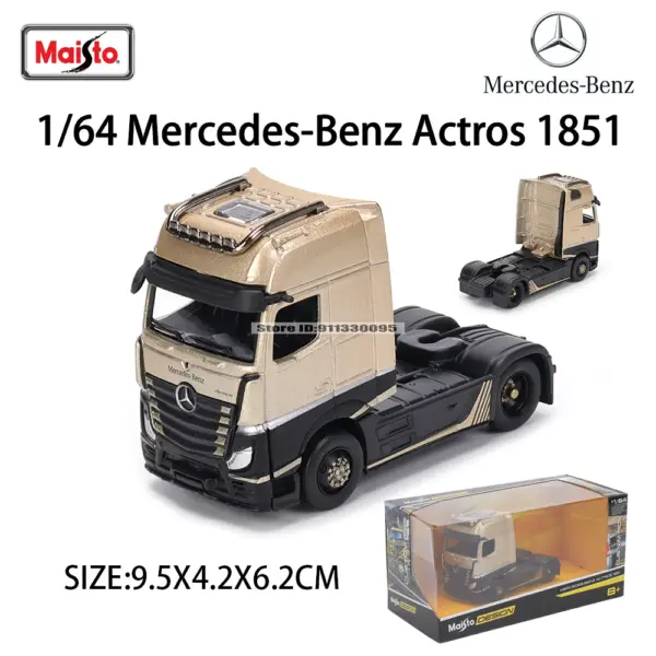Maisto 1:64 Mercedes-Benz MACK Trailer Model - Image 8