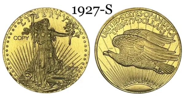 Saint Gaudens 1927 Commemorative Copy Coin - Image 7