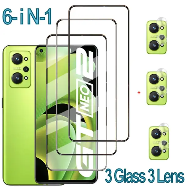Realme Tempered Glass Screen Protector Set - Image 7