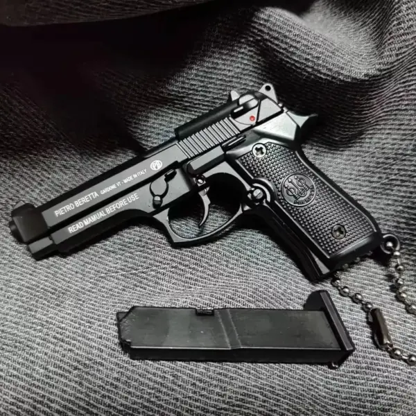 Mini G17 Alloy Pistol Keychain Pendant - Image 9