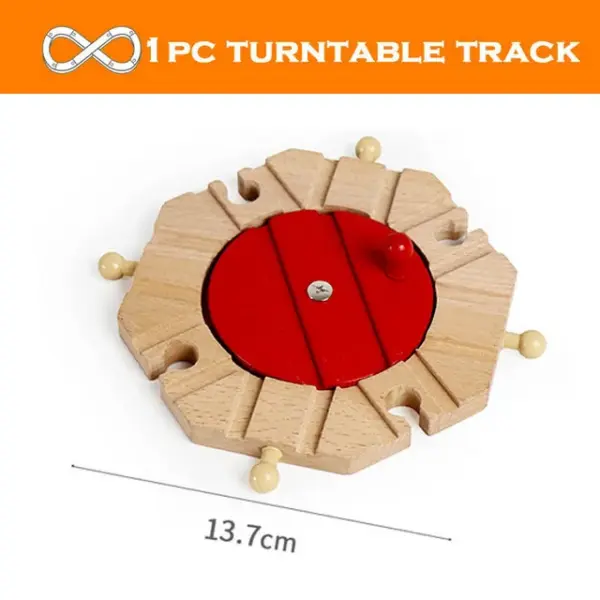 Wooden Train Track Accessories for Railway Fun - Image 13