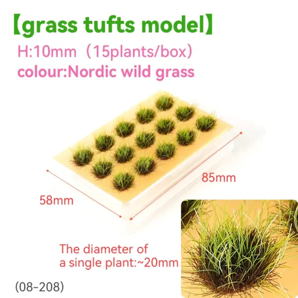 15pcs Miniature Flower Grass Clusters 8mm-10mm - Image 9