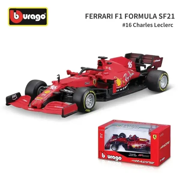 Bburago 1:43 Ferrari SF21 Diecast Model - Image 8
