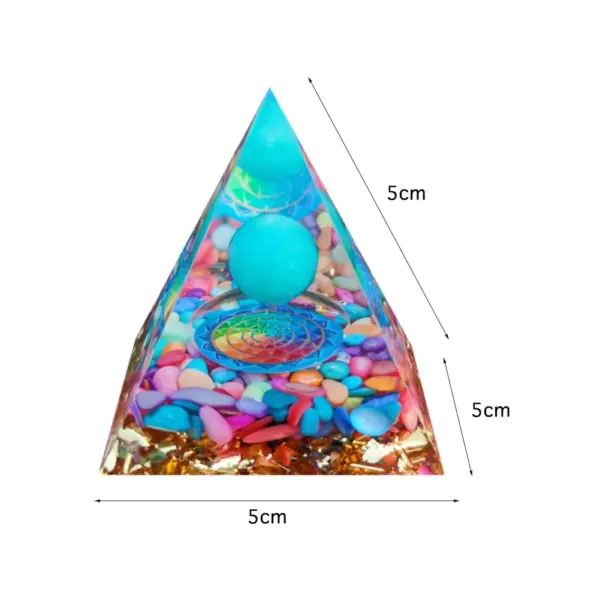 5cm Natural Stone Orgonite Pyramid Crystal - Image 24