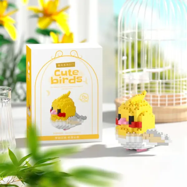 3D Cute Parrot Building Blocks Model - Image 10