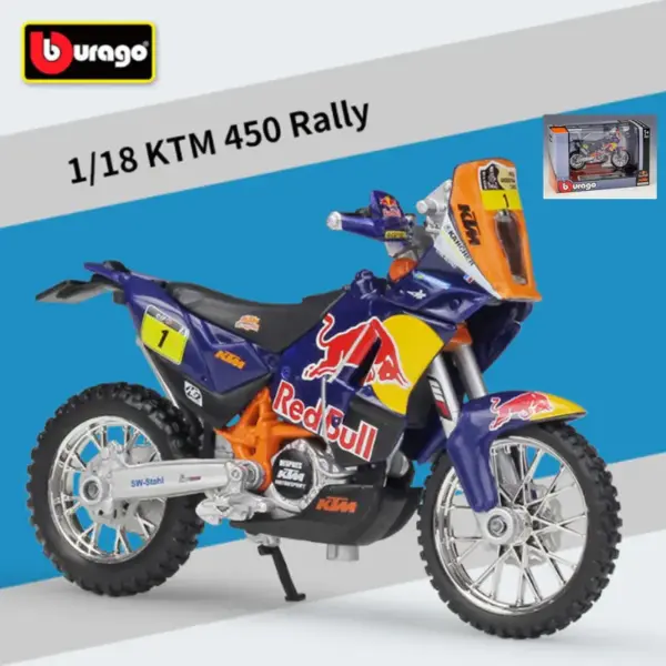 1:18 KTM 450 SX-F Factory Edition Motorcycle Model - Image 10