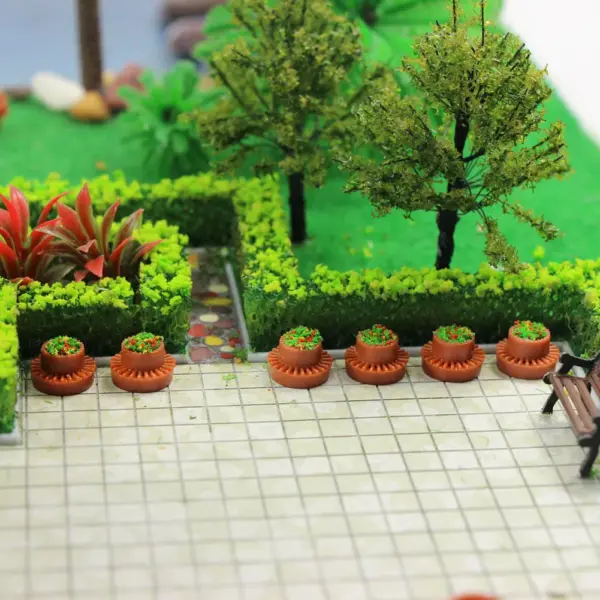 Model GY35 12pcs N OO O Scale Flowerbeds - Image 5