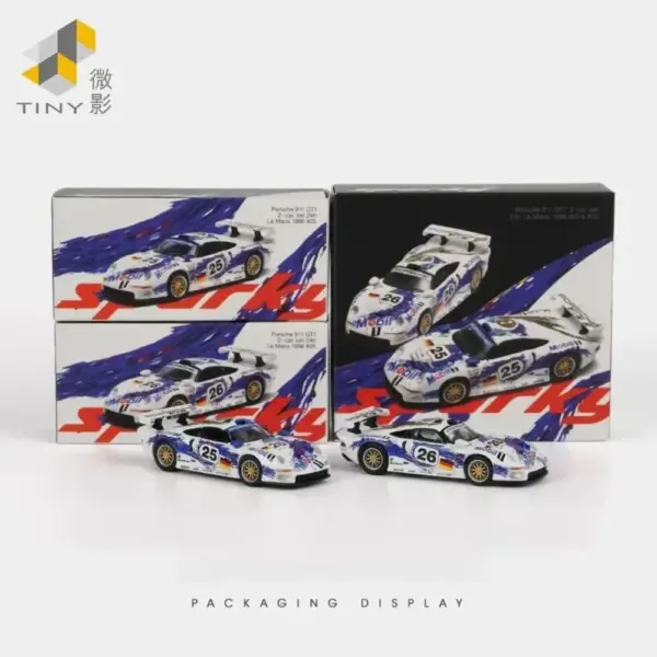 Tiny Sparky 1:64 Porsche Diecast Model Set - Image 4