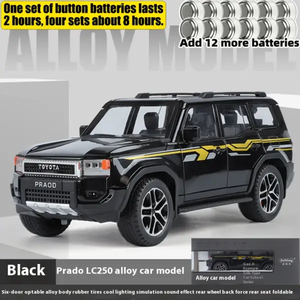 1:24 Toyota Land Cruiser Prado Diecast Model - Image 11