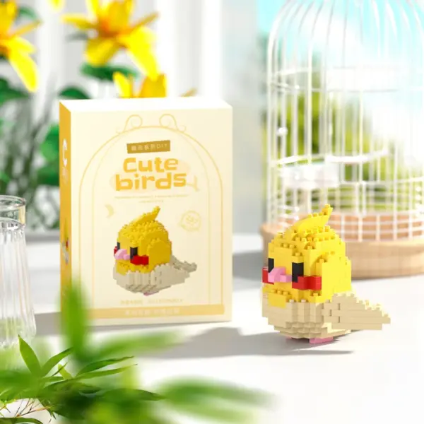 3D Cute Parrot Building Blocks Model - Image 9