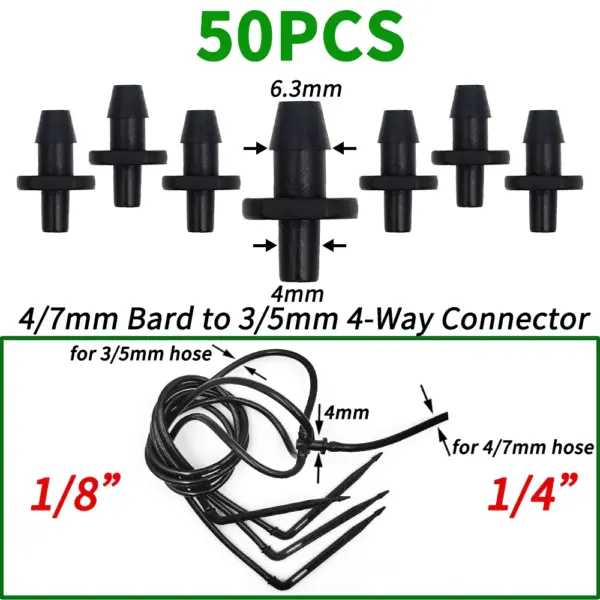20PCS 3/5mm Hose Connectors for Drip Irrigation - Image 25