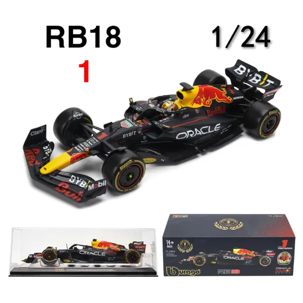 Bburago 1:24 F1 Ferrari Red Bull Model Car - Image 13
