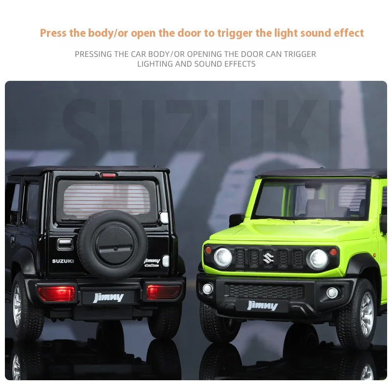 1:24 Suzuki Jimny Diecast Model SUV with Sound 5 1:24 Suzuki Jimny Diecast Model SUV with Sound - Image 5