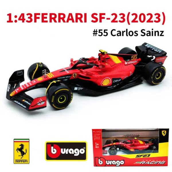 Bburago 1:43 Mercedes-AMG W14 Racing Car Model - Image 2