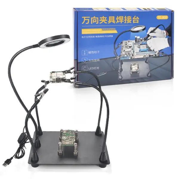 Soldering Magnifier with PCB Holder and Arms - Image 9