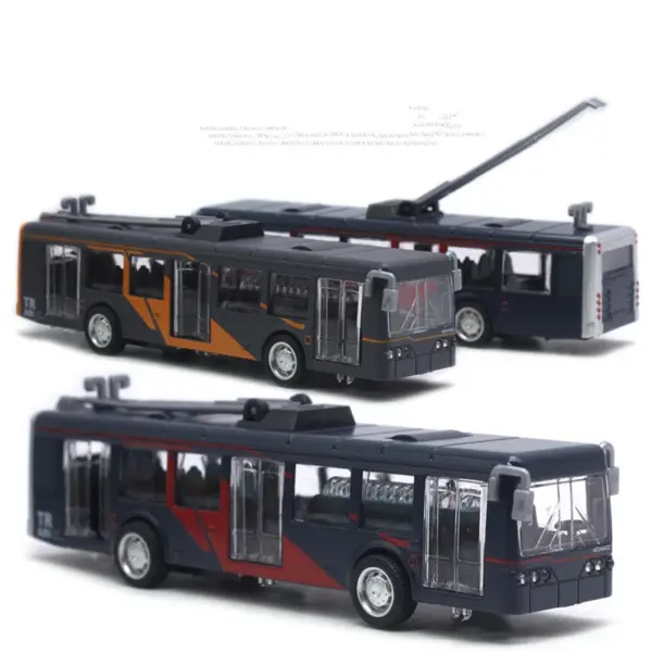 90 Scale Alloy Retro Tram Model - Image 4