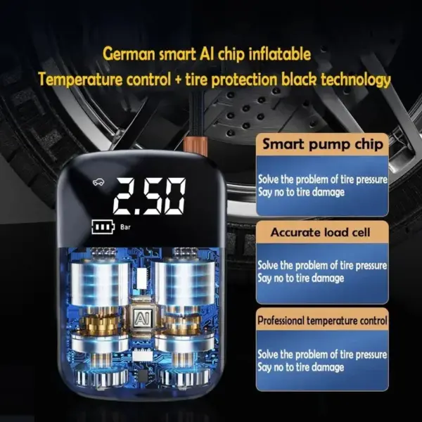 Portable Wireless Digital Inflation Pump - Image 3
