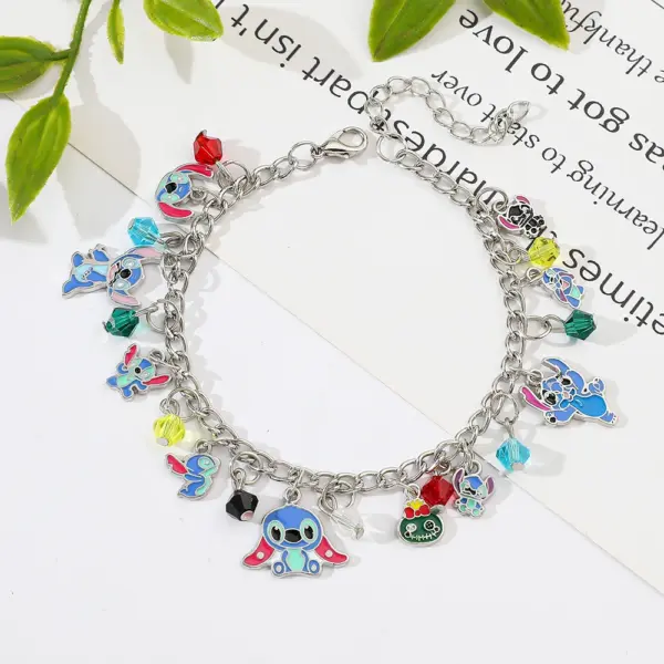 Stitch Silver Plated Charm Bracelet for Women - Image 6