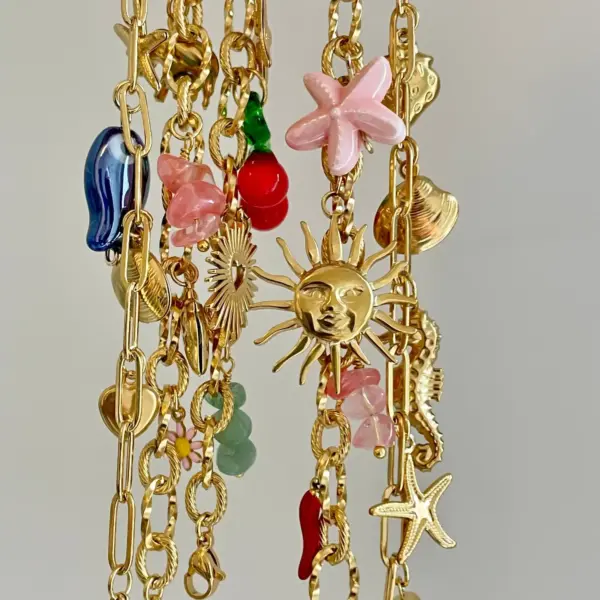 3PCS Stainless Steel Cute Jewelry Charms Set - Image 3