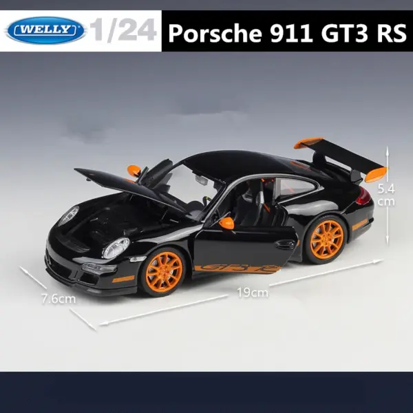 1:24 WELLY Porsche 911 GT3 RS Alloy Model - Image 4