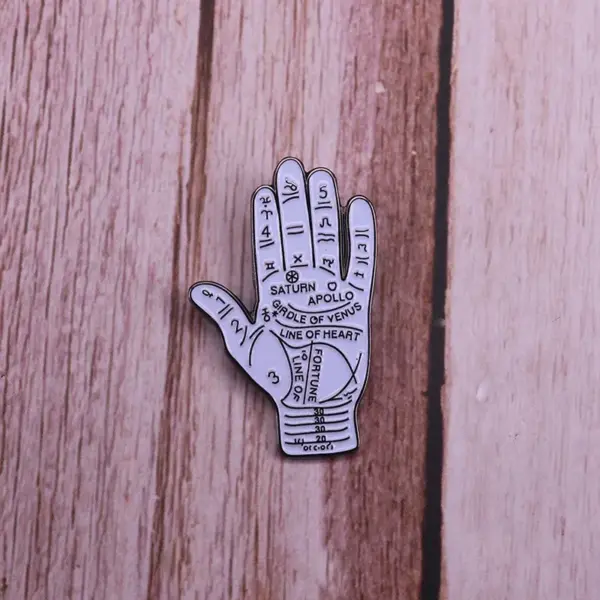 Palmistry Astrology Brooch with Saturn and Apollo - Image 3