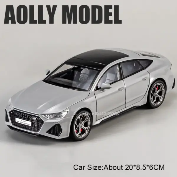 1:24 Scale RS7 Sportback A8 Diecast Model Car - Image 7