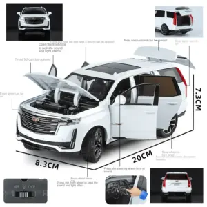 1:24 Cadillac Escalade Diecast Model Car 12 S1b05fcac7d1944d386ac6c348a6ceb8aq