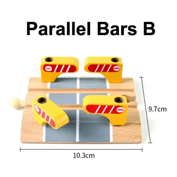 Wooden Train Track Accessories for Railway Fun - Image 38