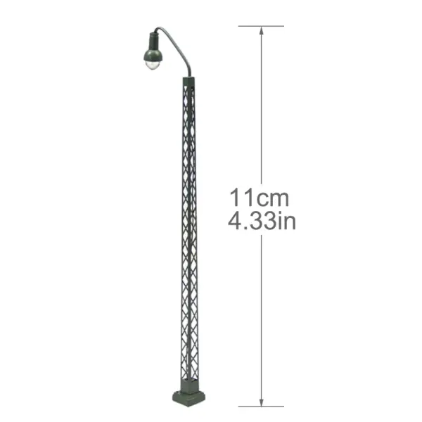 3pcs Lighted Lamp Lattice Mast for Rail Models - Image 5