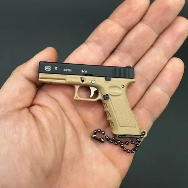 1:3 Scale G17 Metal Keychain Toy Gun - Image 2