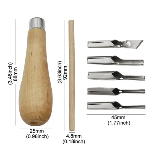 7-in-1 Wood Carving Tool Set - Image 5