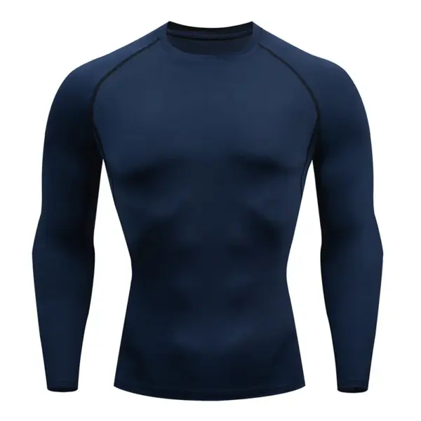 Men's Compression Long Sleeve Turtleneck Shirt - Image 8