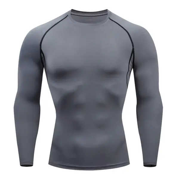 Men's Compression Long Sleeve Turtleneck Shirt - Image 9
