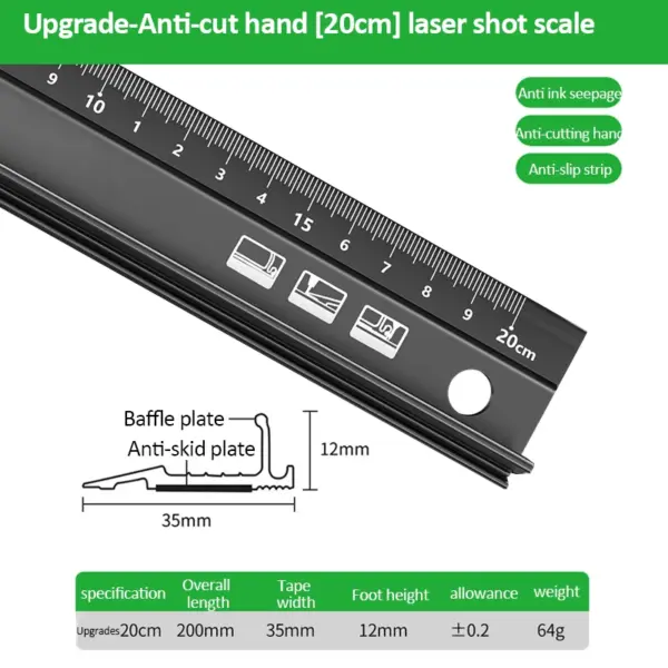 Aluminum Straight Ruler for Woodworking 20/30/45cm - Image 5