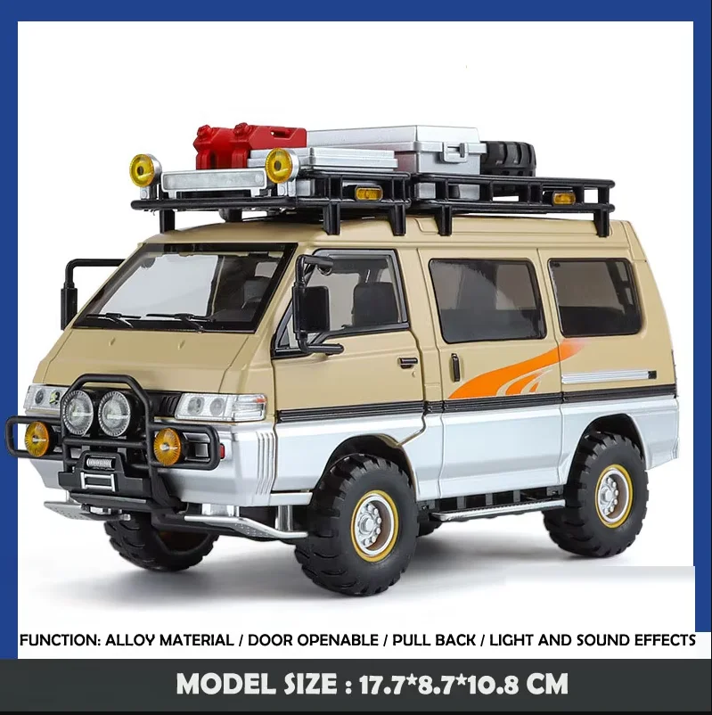 1/24 Mitsubishi Delica Alloy Off-road Model Car 8 1/24 Mitsubishi Delica Alloy Off-road Model Car - Image 8