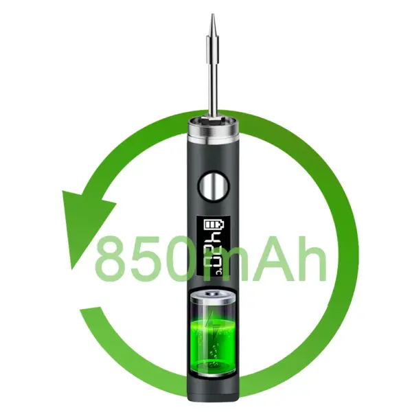 USB Soldering Iron 5V 8W with Battery - Image 4