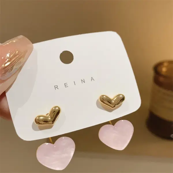 Heart Shaped Vintage Hoop Earrings - Image 14