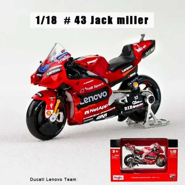Maisto 1:18 Red Bull KTM Moto GP Model - Image 13