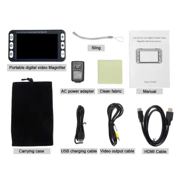 5 Inch Handheld Video Magnifier with LED Light - Image 6