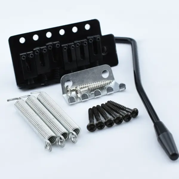 Electric Guitar Tremolo System Bridge Set Black Chrome - Image 7
