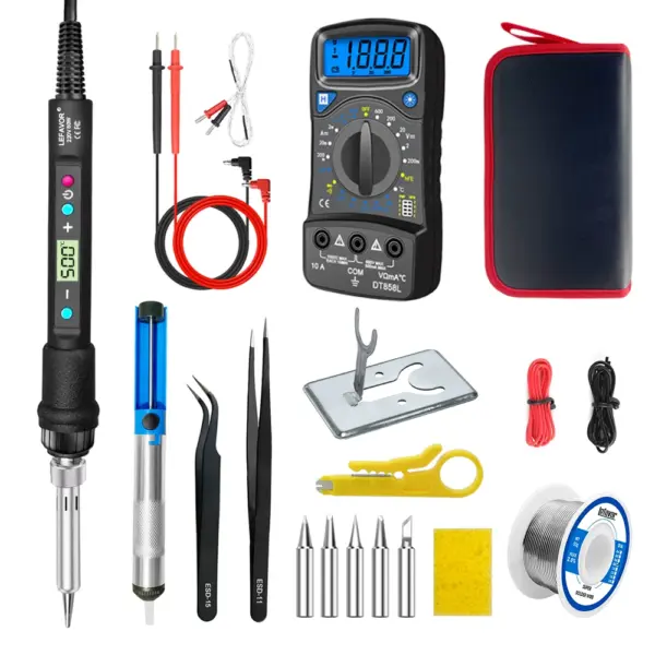 80W Digital Display Soldering Iron Set - Image 8