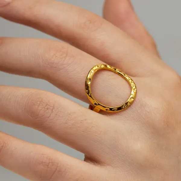 Classic Stainless Steel Geometric Rings for Women - Image 5