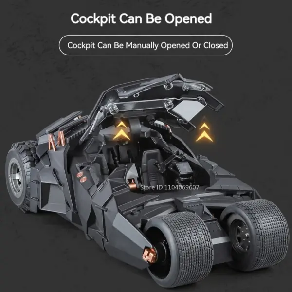 1:18 Scale Batmobile Model Car with Sound Light - Image 6