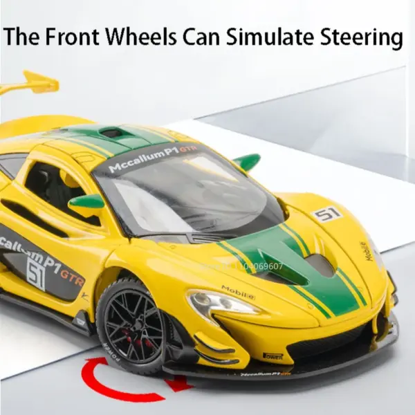 1:22 P1 GTR Diecast Model Sports Car - Image 4